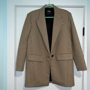 BNWOT Zara plaid blazer